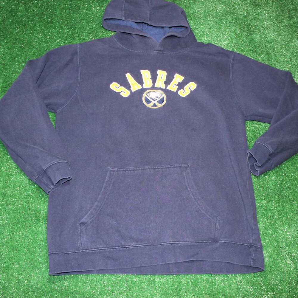 NHL Buffalo Sabres Adidas red tag Face off vintage pullover hoodie